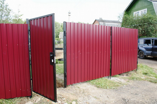 заборы из профнастила под ключ в киеве