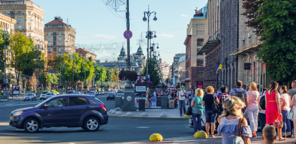 улицы центра Киева 