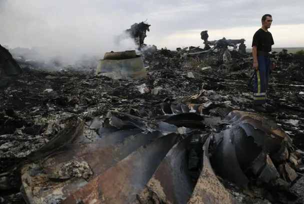 Моторошні фотографії з місця авіакатастрофи пасажирського літака Boeing на Донеччині (Фоторепортаж) — фото 5
